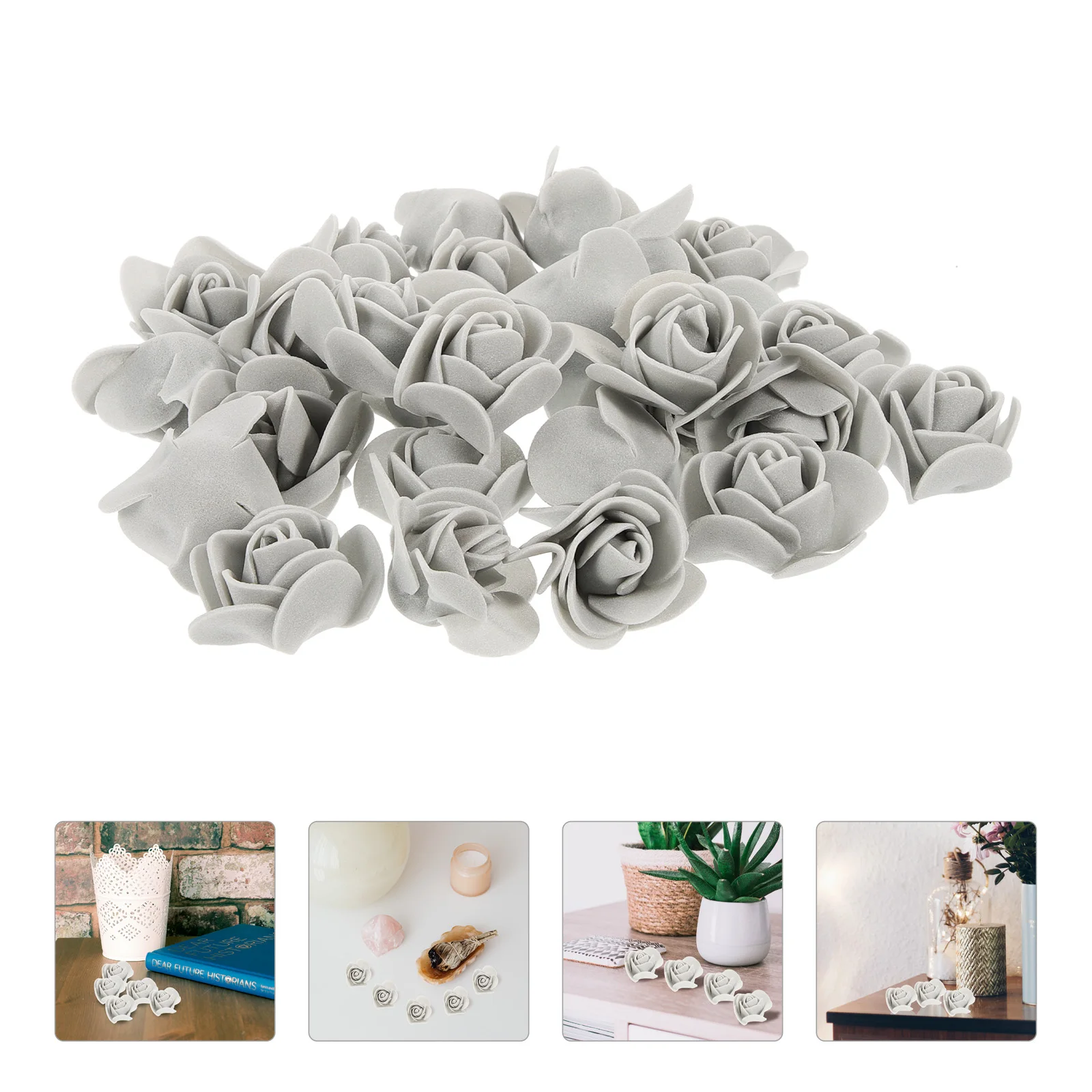 

1 Bag Artificial Rose Heads Fragrance Foam Flowers Decorative Flower Diffuser Mini Aromatherapy Diffuser Air Freshener For Home