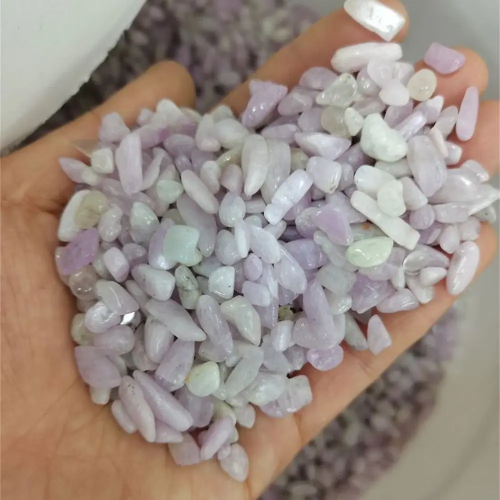 100g Natural Purple Lithium Ash Gravel Tumble Stone Minerals Gravel Specimen Stone Energy Decorative Stone Fish Tank Stone