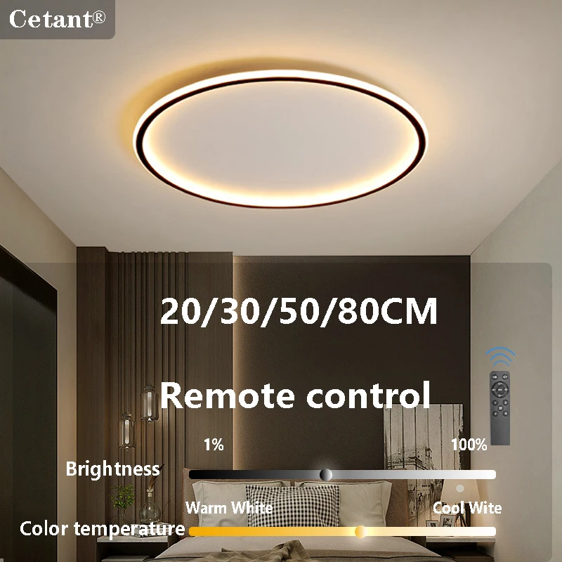 

Modern LED Ceiling Lights 20/30/50/80cm Remote Control Lamps Bedroom Living Room Dinning Room Kitchen Hotel Home Led Lamp Lustre