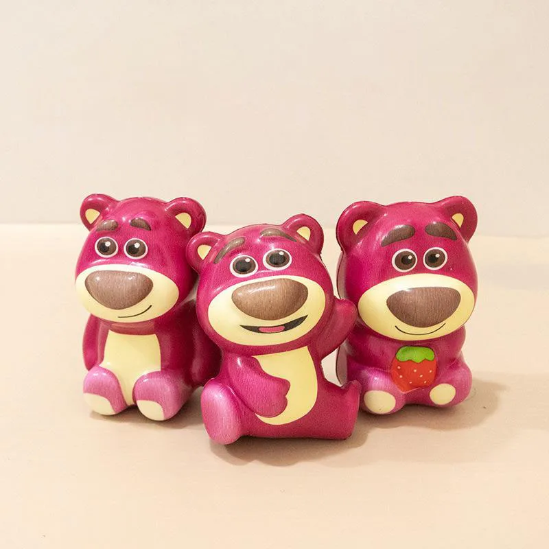 Kawaii Cute Lotso Slow Rebound Relaxation Toy Desktop Ornaments Cure Relax Toy Cartoon Anime Gifts For Girlfriends and Children