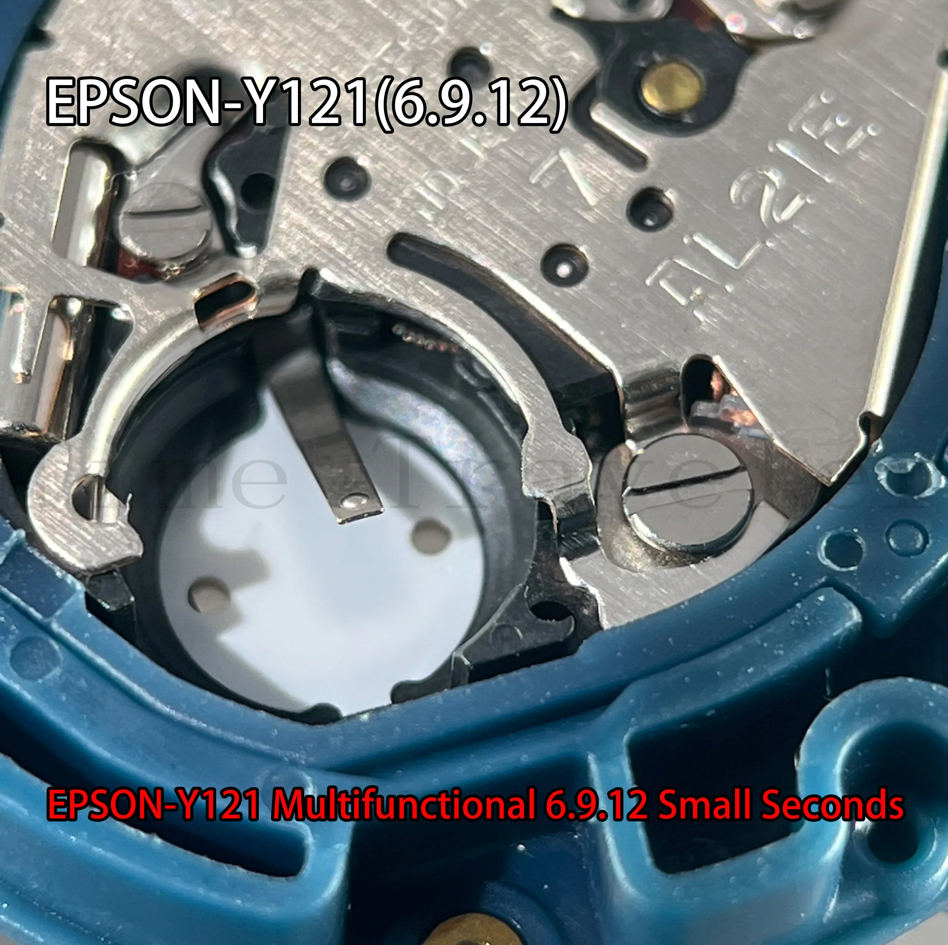 Movimento Quartz Y121 para Epson, Multifunc, 6.9.12, Pequenos Segundos