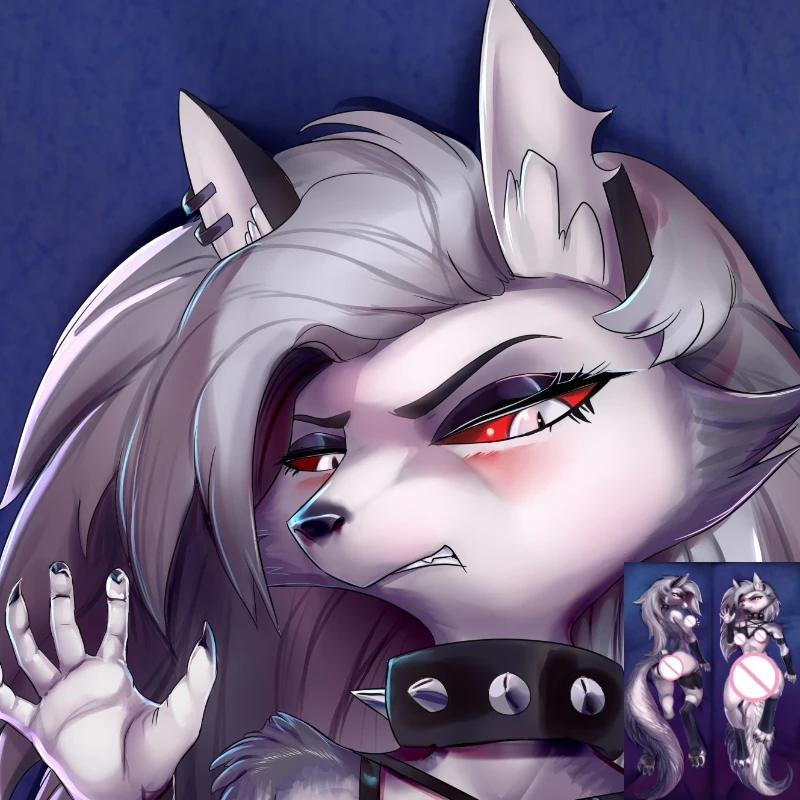 

DIY Customized Furry Orcus Loona (Helluva Boss) Anime Dakimakura Pillowcase Double-sided Print Hugging Body Pillow Cover Case