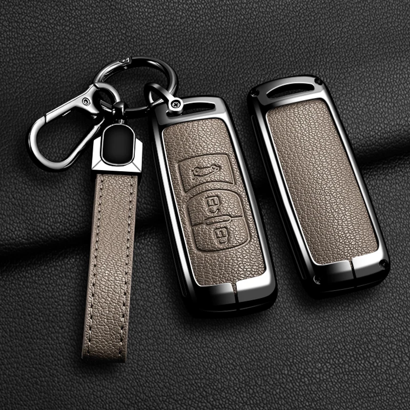 

Zinc Alloy Car Key Cover Holder for Mazda Axela Atenza 3 2 6 CX3 CX5 CX30 CX8 CX9 MX5 RX7 RX8 SKYACTIV Remote Protector Keychain
