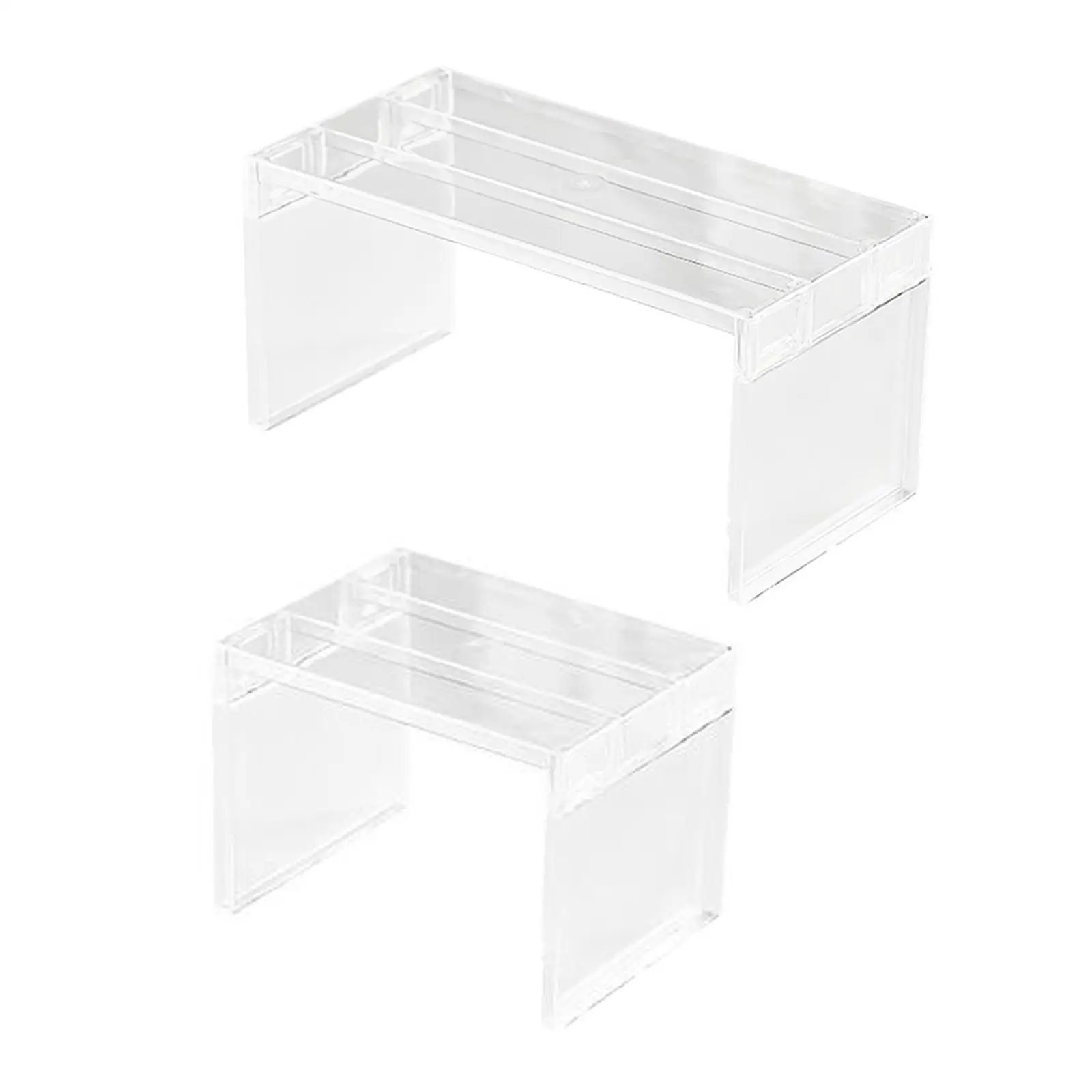 Clear Organizer Holder Decorative Light Luxury Bathroom Organizer Shelf Cosmetic Storage for Wedding Dorm Kitchen Dresser Desk