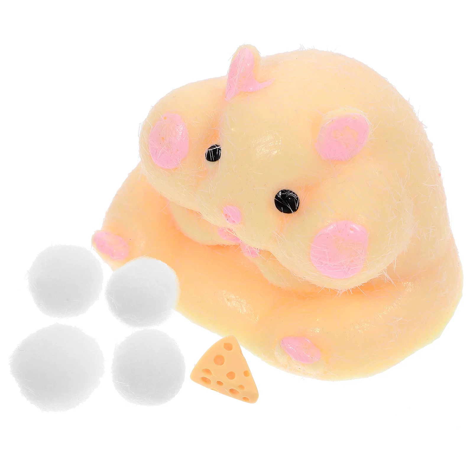 Hamster Dumplings Interesting Decompression Toy Mouse Stretchy Toys Animal Shape Squeeze Soft Rubber