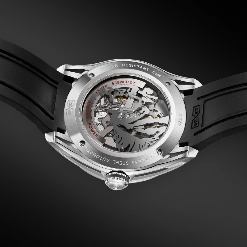 Reloj Bexei para hombre 9220 Maxima Horse Series zafiro esqueleto mecánico relojes de movimiento automático para hombre impermeable luminoso