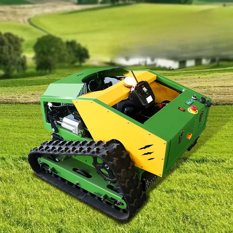

A Automatic Mini Crawler Lawn Mower Remote Control Robot Grass Cutter Machine with EPA and Euro v engine