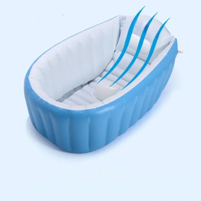 Foldable Bath Tub Baby Bath Tub Newborn Set Thicken Inflatable Bathtub Foldable Sit and Lying Baby Bathtub