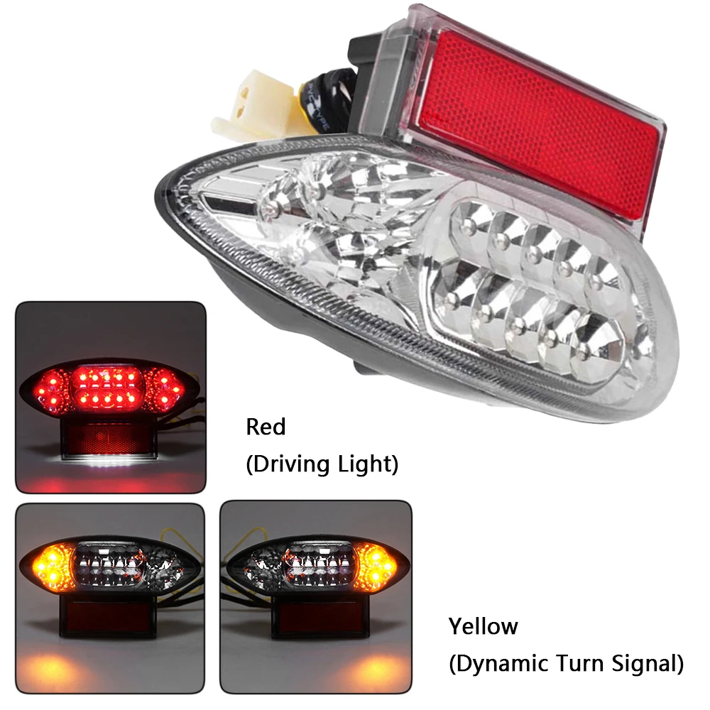 Motorcycle Tail Light Rear Brake Lamp Taillight LED Turn Signals Integrated for Suzuki GSX1300R Hayabusa 1997-2007