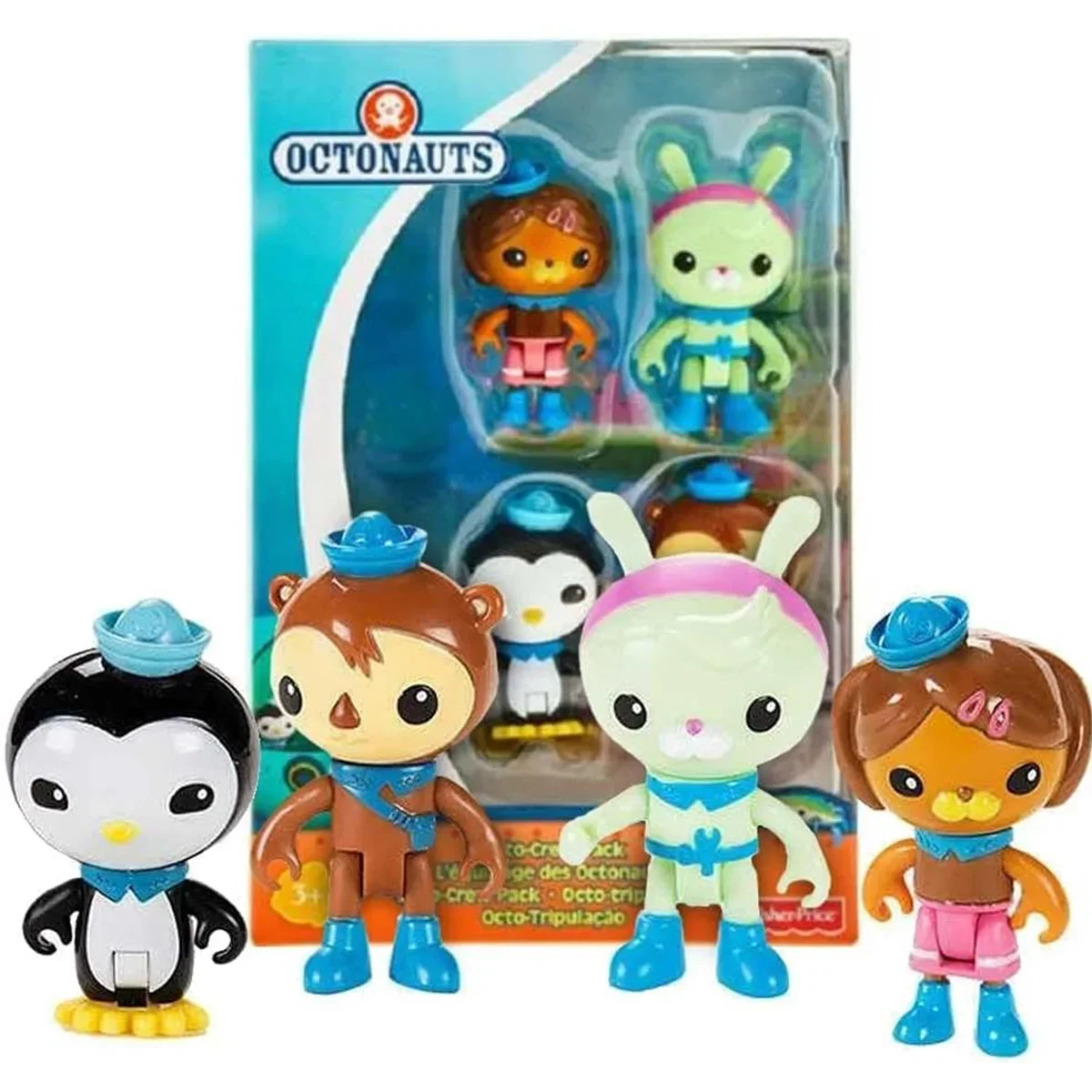 Octonauts Octo-Crew Pack 4 Piece Toy Action Figure Peso Shellington Dashi Tweak Small Hands Figures For Kids Birthday Gifts