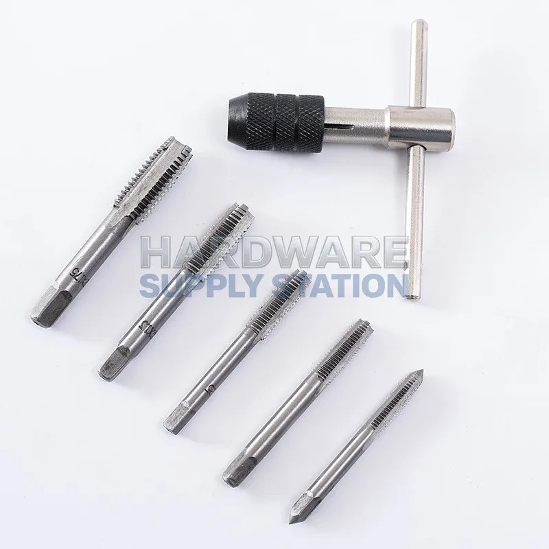 

Tap and Die Set, Manual Threading Tool Kit, Screw Thread Maker Tapping Tool for Metalworking