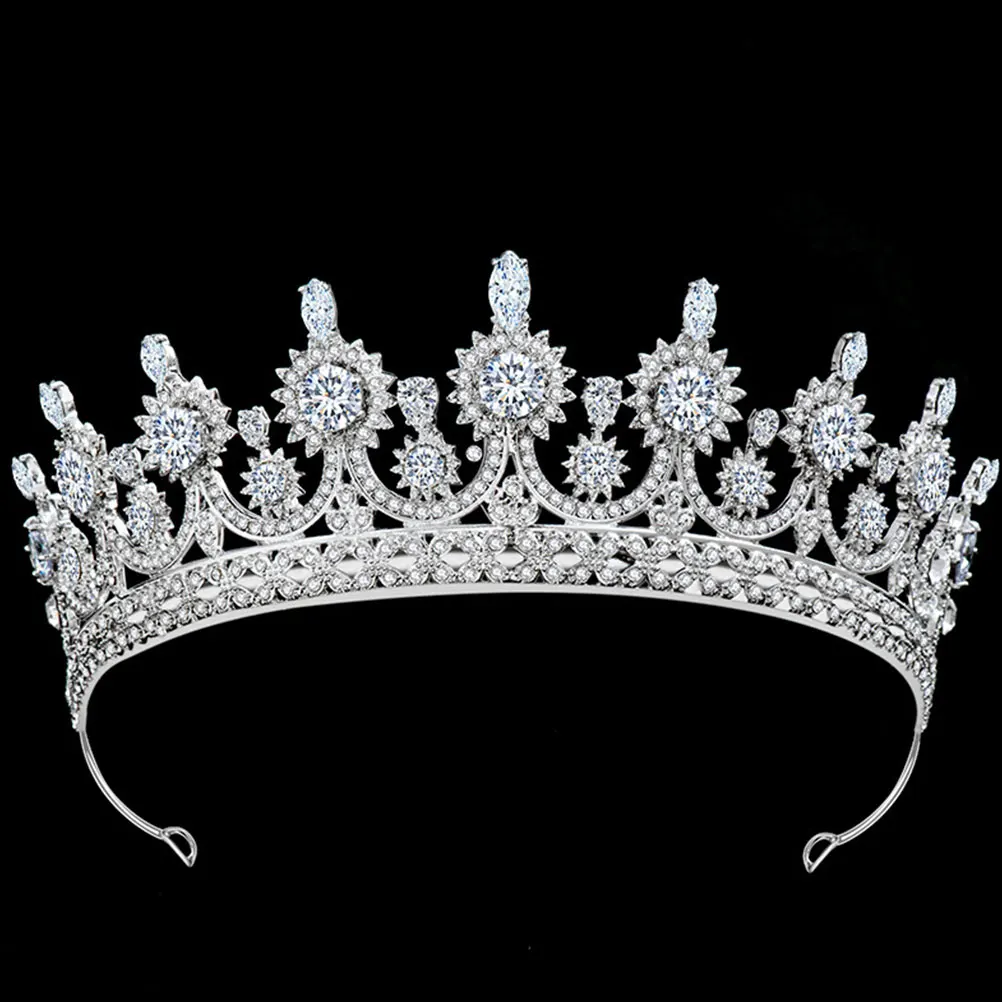 

Shiny Rhinestone Wedding Headwear Delicate Bridal Accessories Party Festival Photography Silver Rhinestone Headdress Bridal Hair