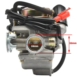 PD24J Motorcycle  Carburetor for Scooter Moped GY6 125 GY6 150 152QMI 1P52QMI 157QMJ 1P57QMJ