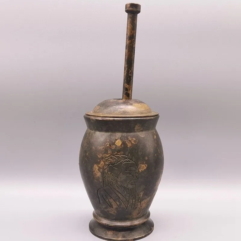 

Antique Miscellaneous Collection Retro Vintage Mortar Pestle Old Object Handmade Craft Ornament Home Decor Chinese Antique Curio