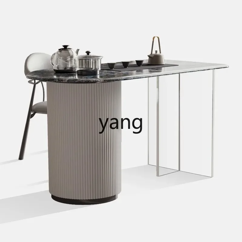 

LMM small apartment tea table household living room office integrated modern simple tea table