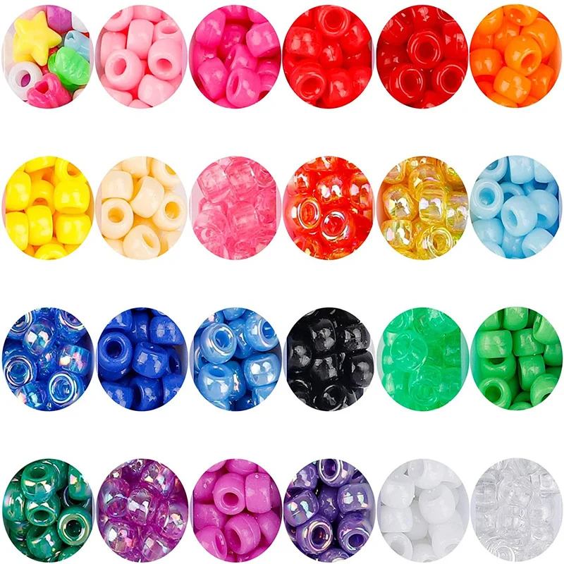 1900pcs Barrel Bead Letters Box Kit Gift Assembly Diy Bracelet Necklace Materials Pentagram Small Butterfly Jewelry Making Tool