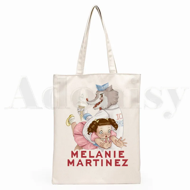 Melanie Martinez-Kpop Sacos gráficos para meninas, estampa estética dos desenhos animados, pacote casual, bolsa de mão da moda, Kpop, verão