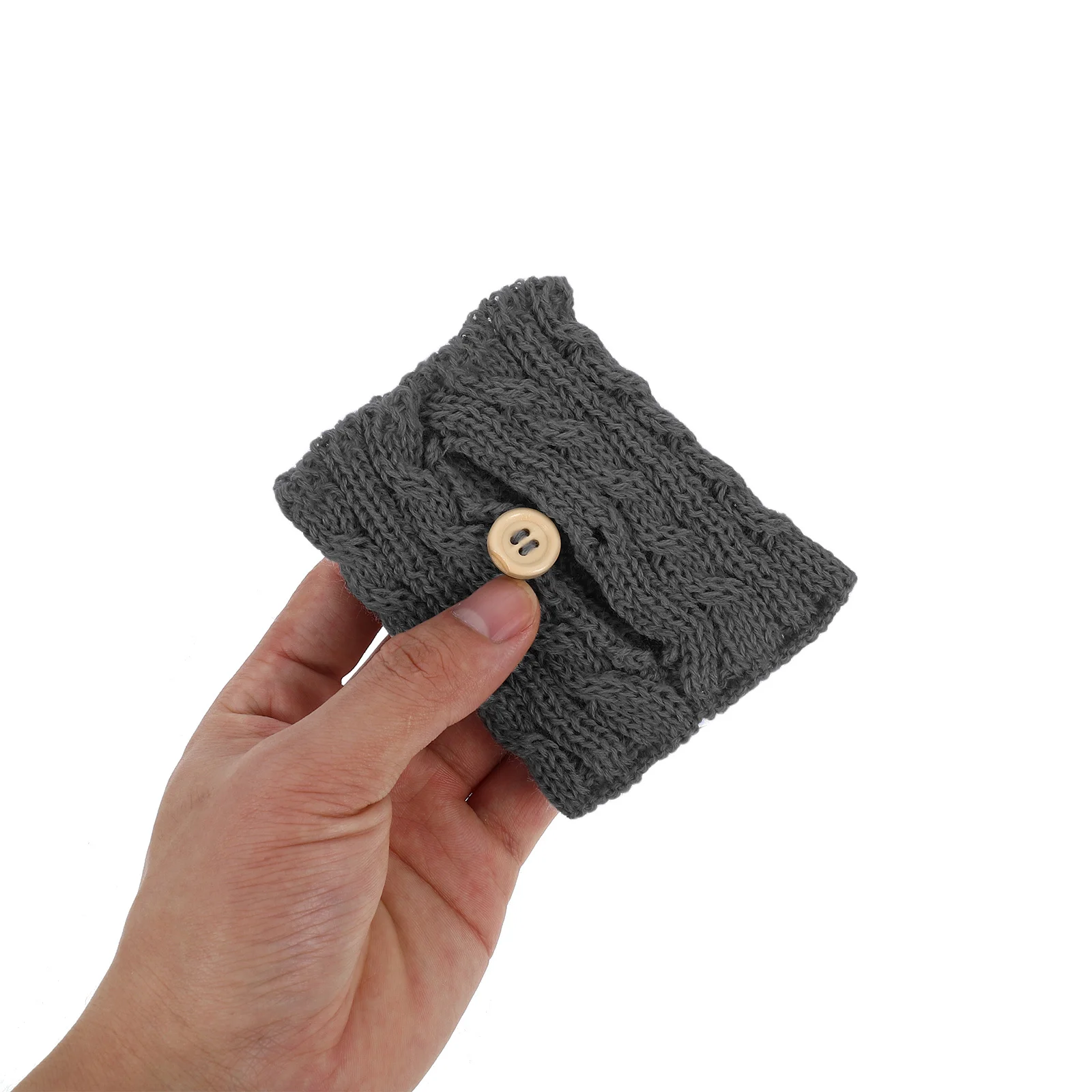 

2Pcs Knitted Mug Sleeves Reusable Coffee Cup Covers with Fits Most Cups Ideal for Home Office Gift Use