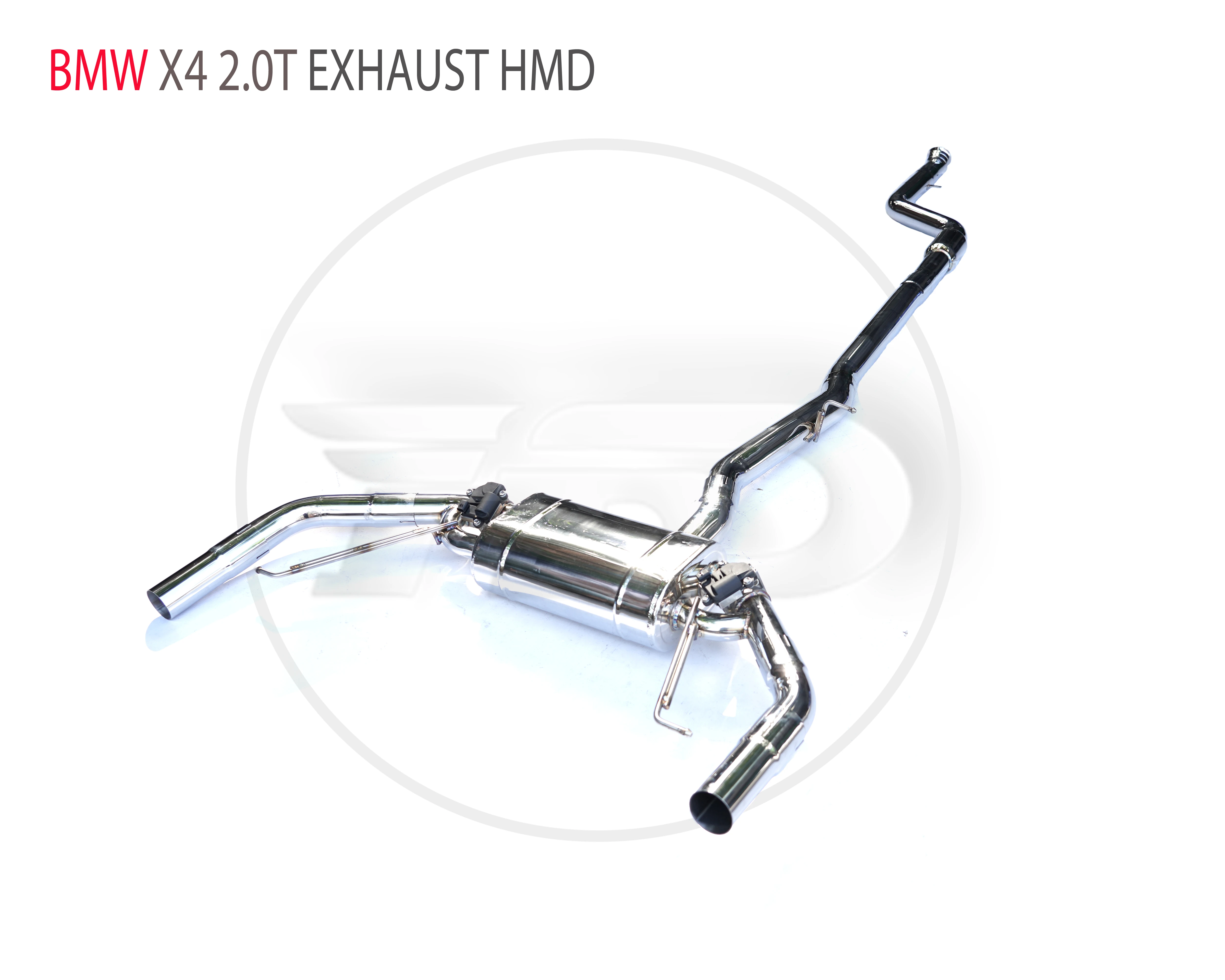 HMD Stainless Steel Exhaust System Catback Is Suitable For BMW X3 X4 G08 G02 2.0T 2018-2022 Auto Modification Electronic Valve