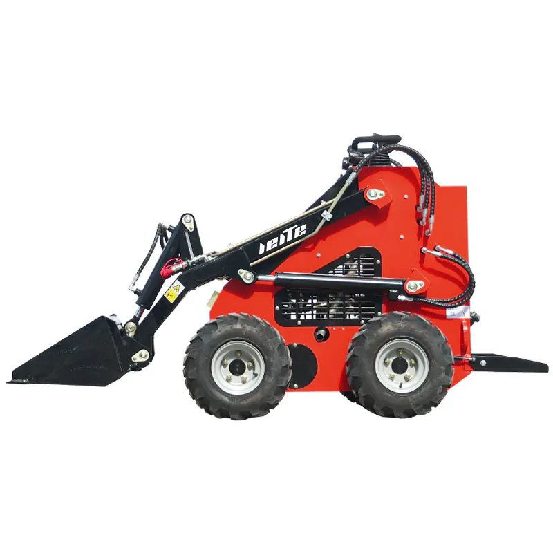 New Type Small Walk Behind Loader Diesel Mini Skid Steer with Front Bucket for Sale