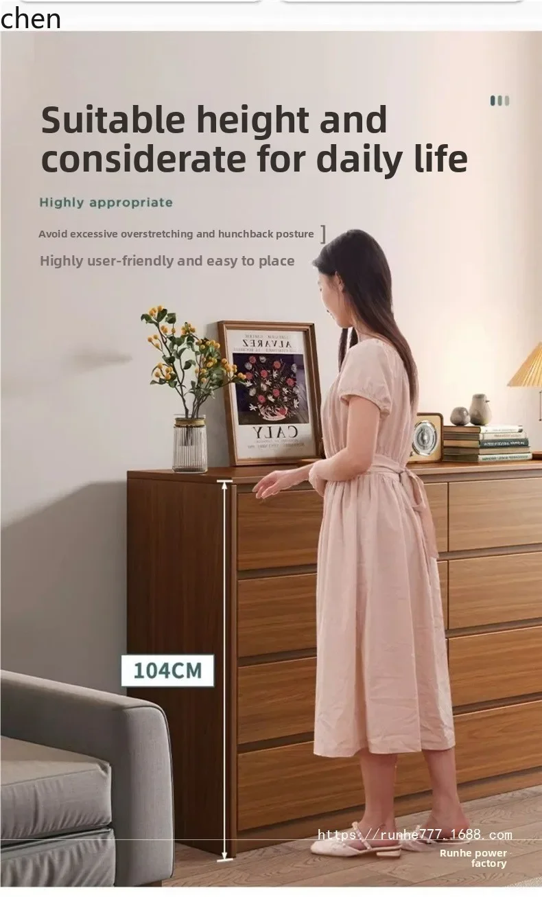 YFY  Chest of Drawers Living Room Tea Cabinet Floor-standing Wall Cabinet Multi-layer Storage Cabinet