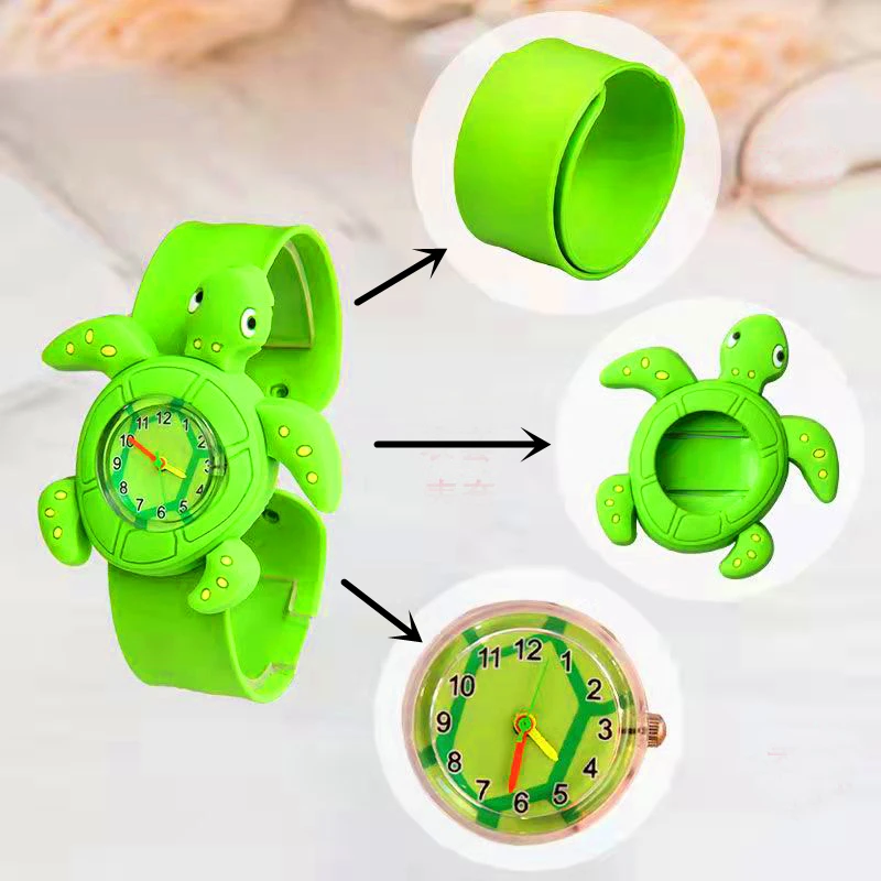 22 Styles Cartoon Children Watches Pop Silicone Rubber Bendable Kids Slap Wrist Watch for Boys Girls Gift Baby Watches Clock