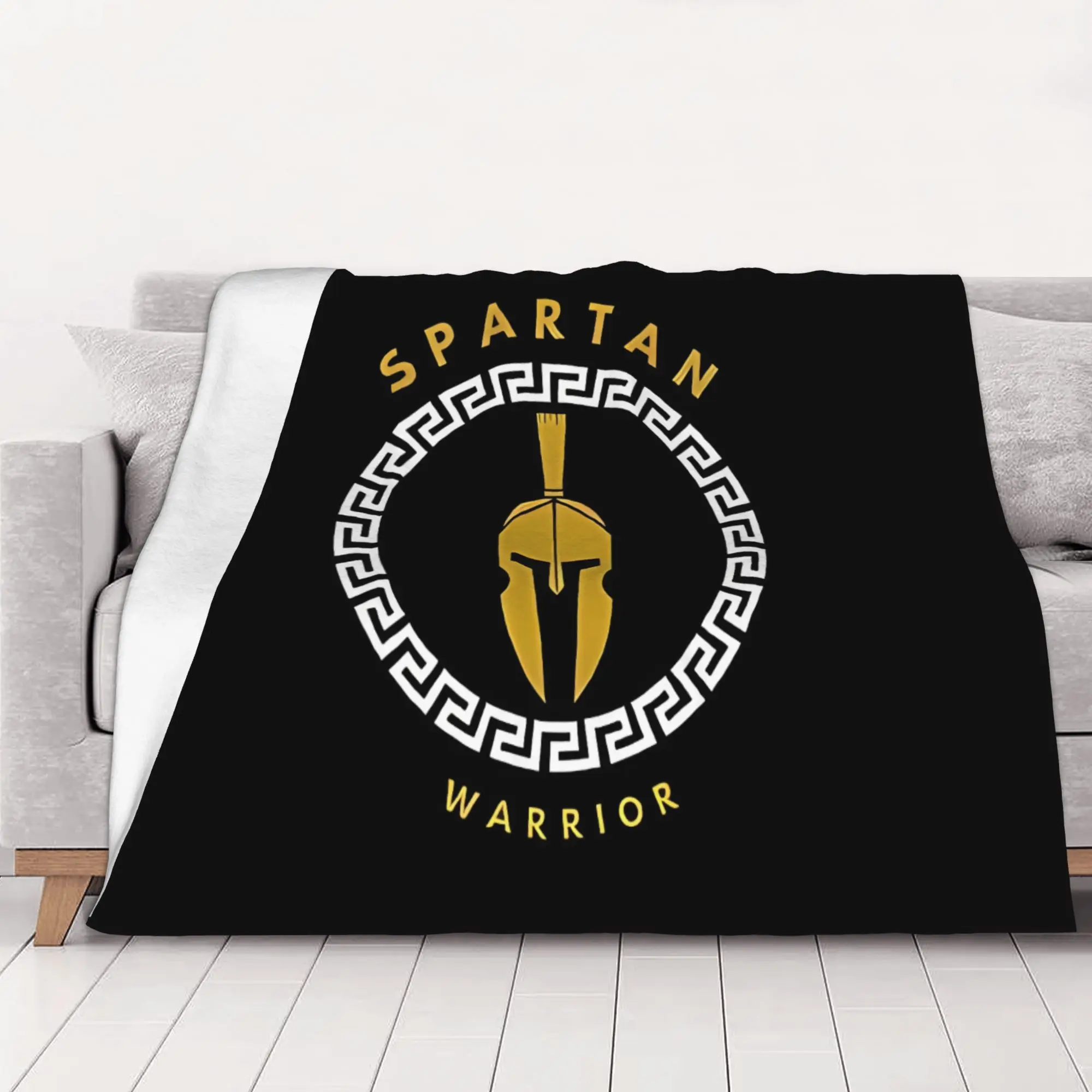 1PC home Cute Room Decor Spartan Warrior Blanket Throw Blanket Spartan Novelty Warm Blanket All Season