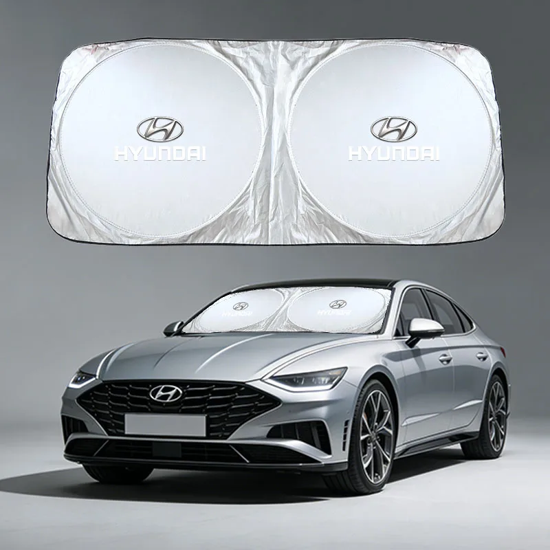 Parasol para coche, visera solar ultravioleta para Hyundai Palisade Bayon Tucson Inster NEXO Creta i30 i20 Grandeur IONIQ
