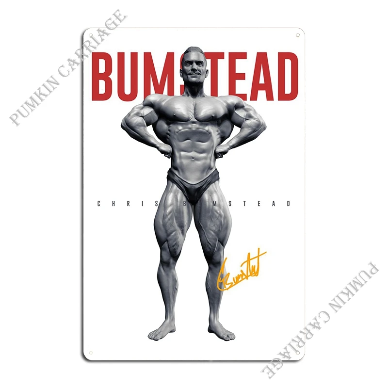 Chris Bumstead Fitness Art Metal Sign Pub Design Plaques Cinema Tin Sign Poster