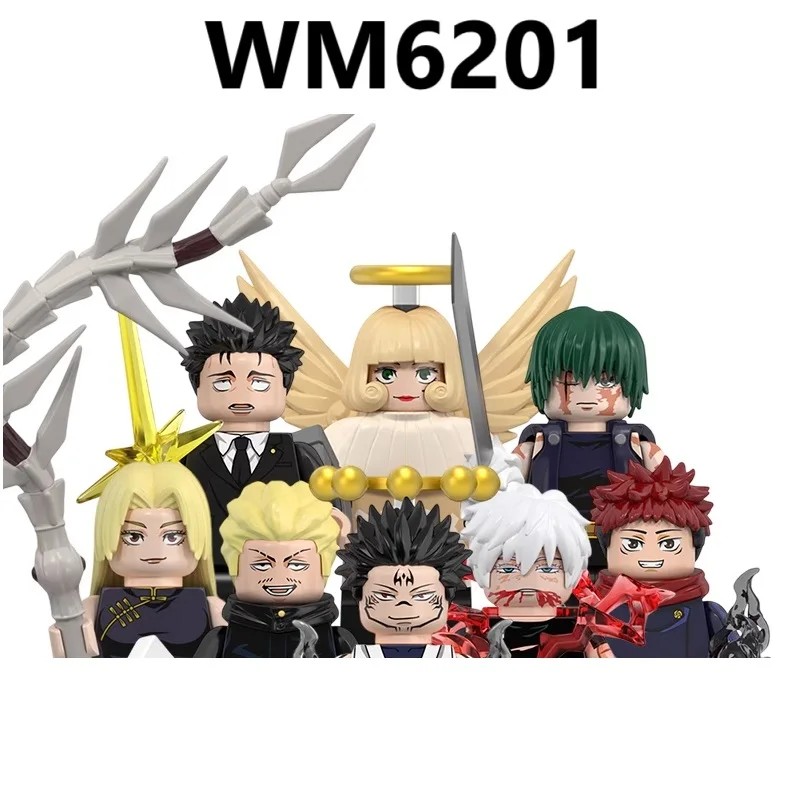 NEW WM6162 WM6163 WM6201 Demon Slayer Set Building Blocks Mini Action Figure Toys