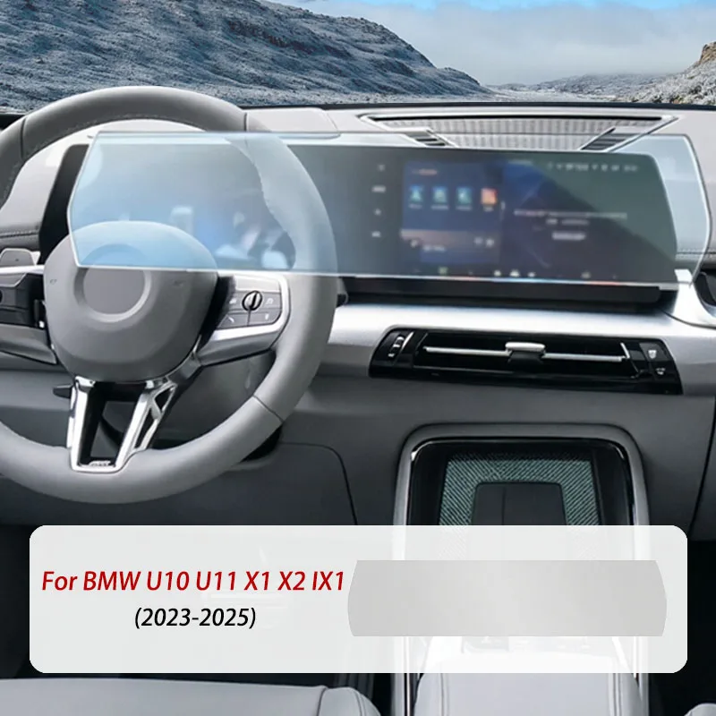 TPU Car Interior Film for BMW U10 U11 X1 X2 IX1 2023-2025 Auto Dashboard Navigation Screen Anti-scratch Protector Film Stickers