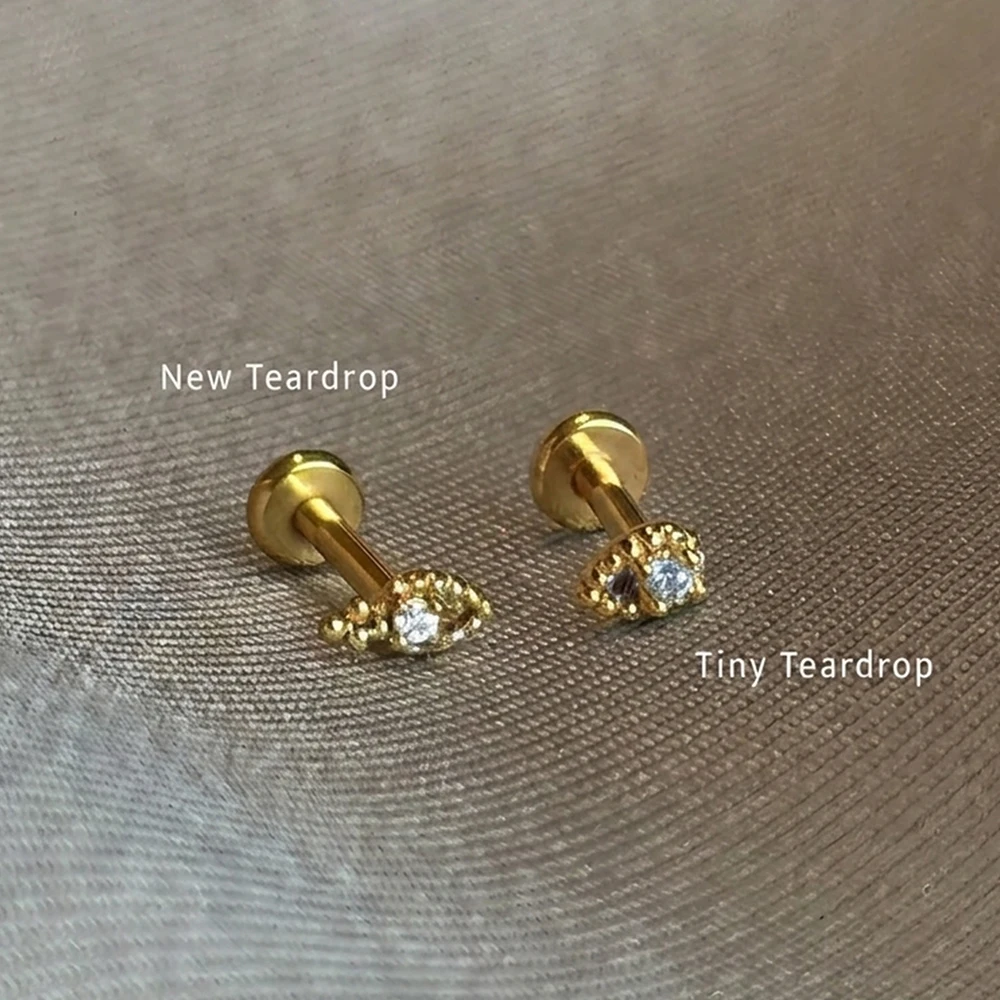 AIDE1 Pc  925 Sterling Silver  - Tragus Flat Back 评论和价格