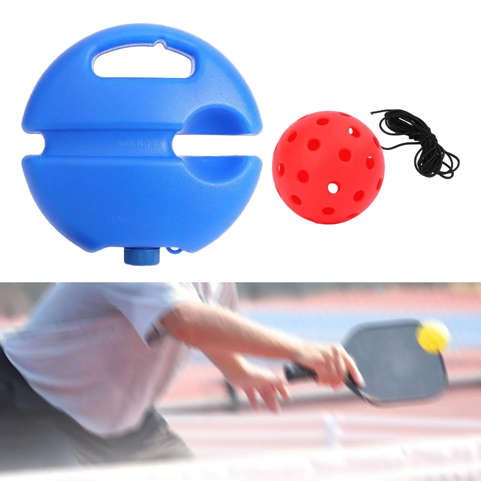 Pickleball Trainer Pickleball Rebounder Exerciser Pickleball Training Base Tennis Trainer for Pickleball Lover Indoor Outdoor