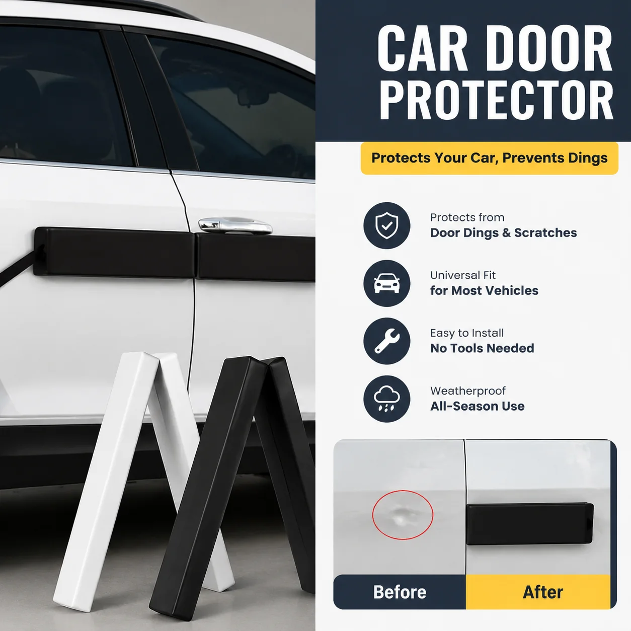 

Car Door Protection Strip Magnetic Connection Body Side Guards Decorative Anti-scratch Guards auto Door Anti-collision Strip