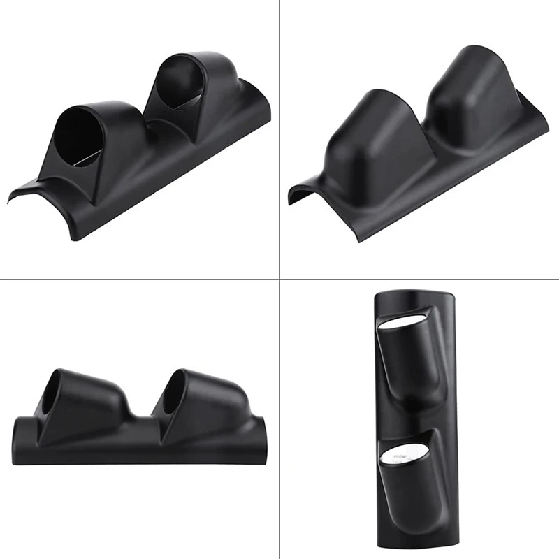 Universal 52Mm 2 Inch Meter Gauge Pillar Mount Pod Holder Bracket Cover For Car Auto Boat Motorcycle (Double Holes)