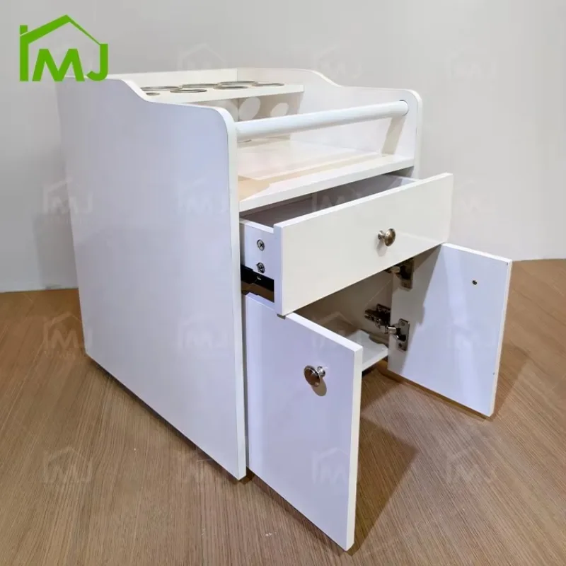 Professional Salon Hairdressing Rolling Hair Color Mobile Storage Hair Extension Trolley Cabinets