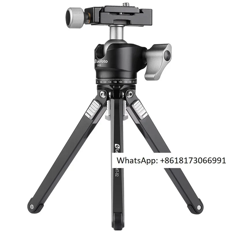 

Leitu MT-02 independent three speed adjustable metal photography camera mobile phone shooting mini desktop tripod
