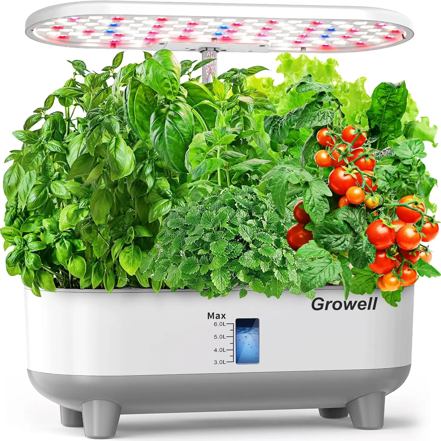 

Гидропонная система для выращивания растений на 16 посадочных мест с LED-подсветкой, автоматическим таймером и баком на 8 л – домашняя система для выращивания трав в помещении