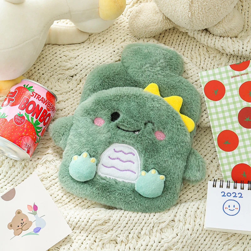 Hot Water Bottle Cute Plush Animal Rubber Hot Water Bag Cover Kawaii Bear Rabbit Kawaii Bear Rabbit Hand Feet Warmer