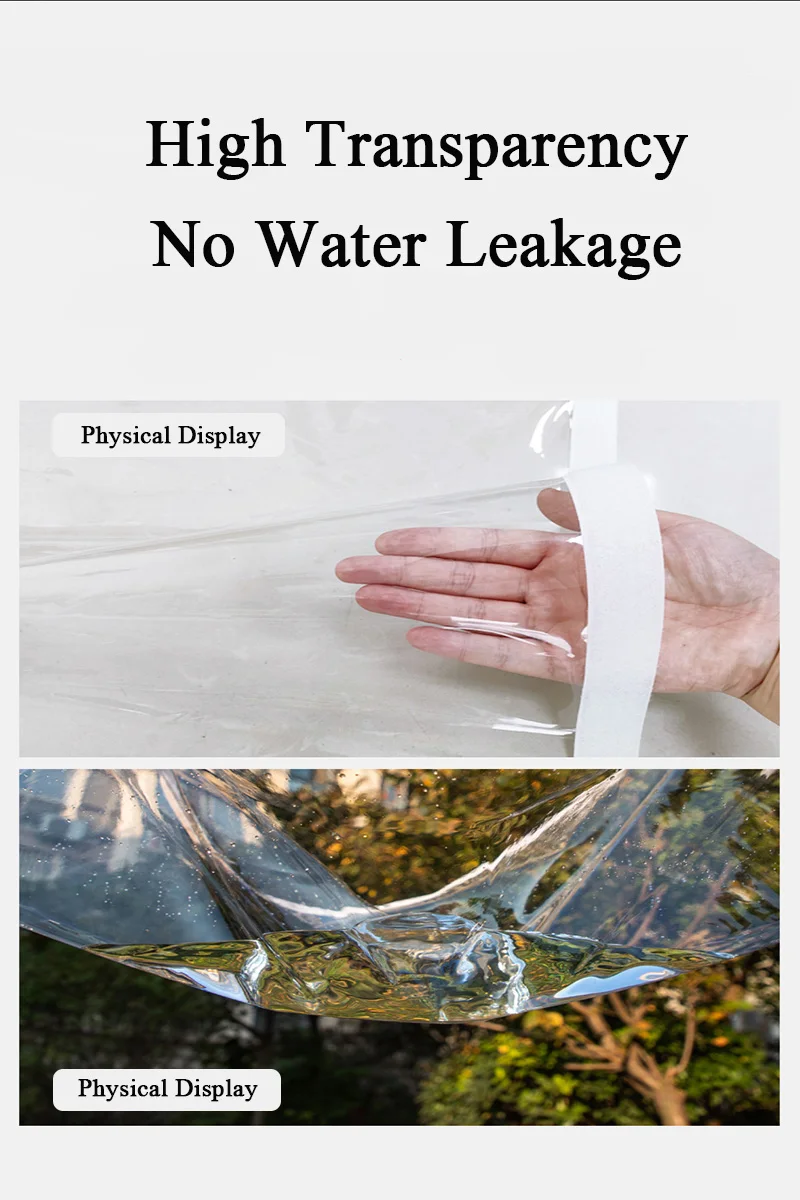 PVC Transparent Rainproof Plastic Cloth Curtains Thickened Balcony Windproof God Warm Shed Partition Tarpaulin