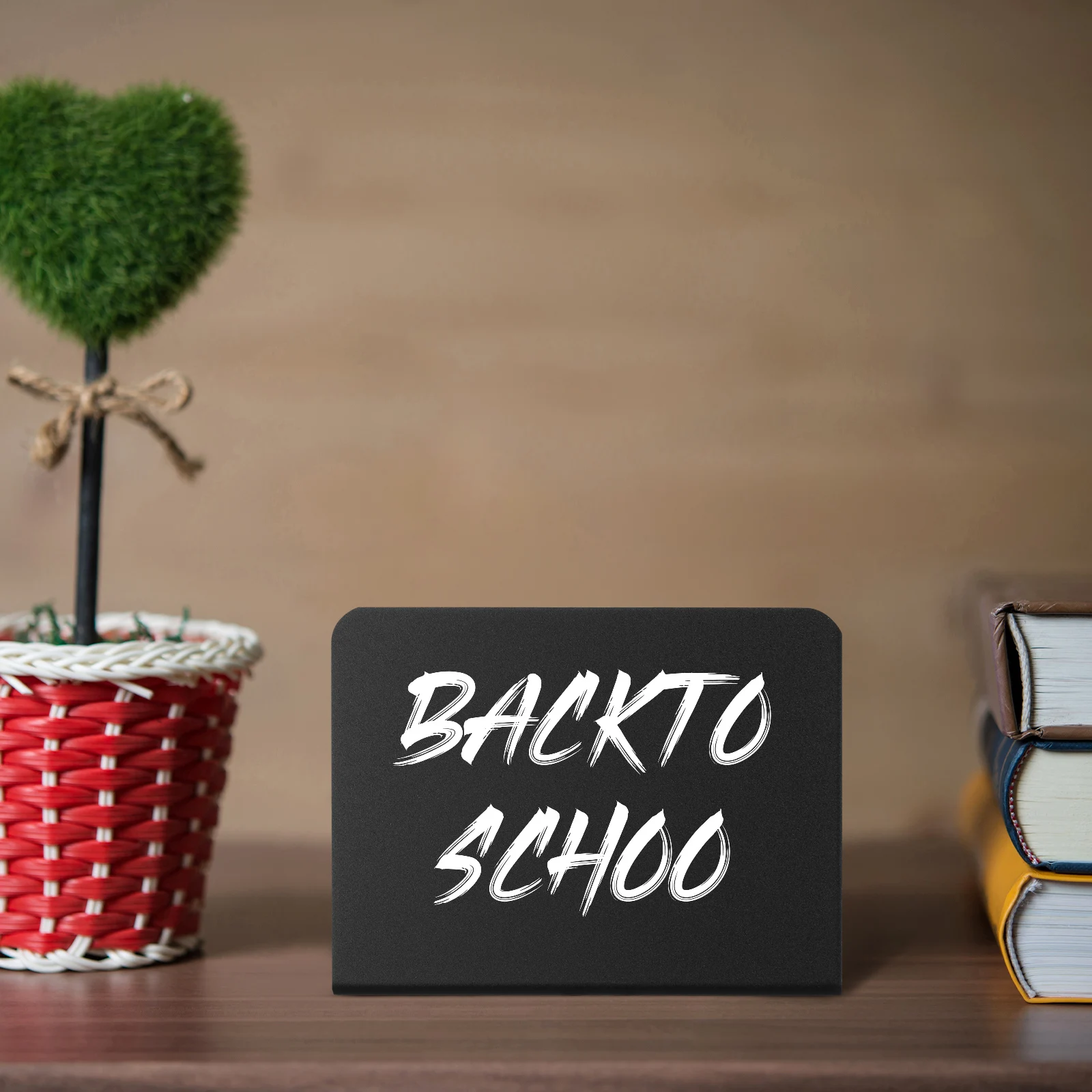 1Set Small Chalkboard Sign Board Mini Chalkboards for Food Signs Table Number Chalk Markers Cleaning Cloth Included