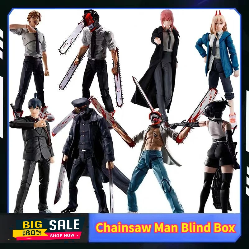 

Коллекционные фигурки Chainsaw Man в слепых коробках: милые миниатюрные куклы, загадочные игрушки-сюрпризы для детей, фанатов и коллекционеров фигурок