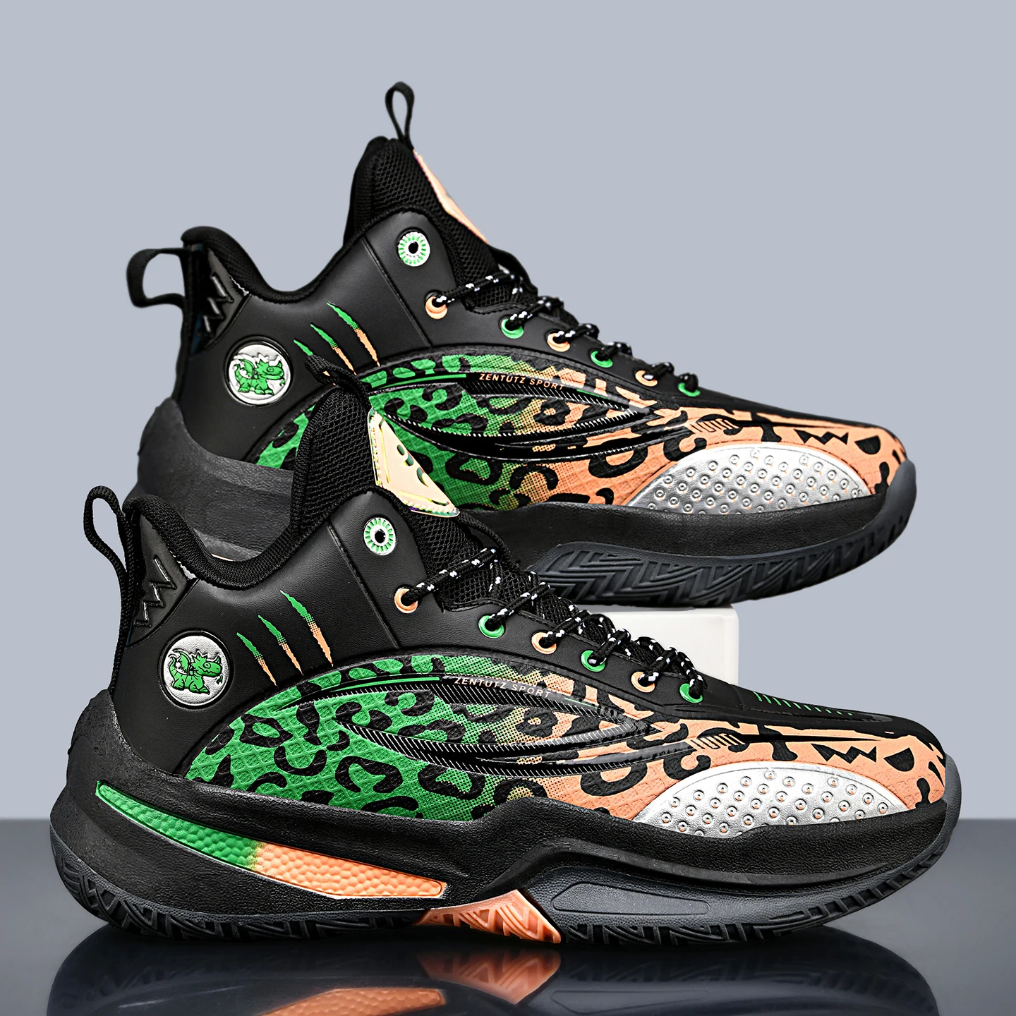 

Men's Basketball Shoes Breathable Cushioning Non-Slip Wearable Runing Shoes Gym Training Athletic Basketball Sneakers for Men
