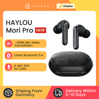 HAYLOU Mori Pro ANC Bluetooth 5.3 Earphones Wireless 43dB ANC Active Noise Cancellation Earbuds 6 Mic Headphones 35H in-Ear
