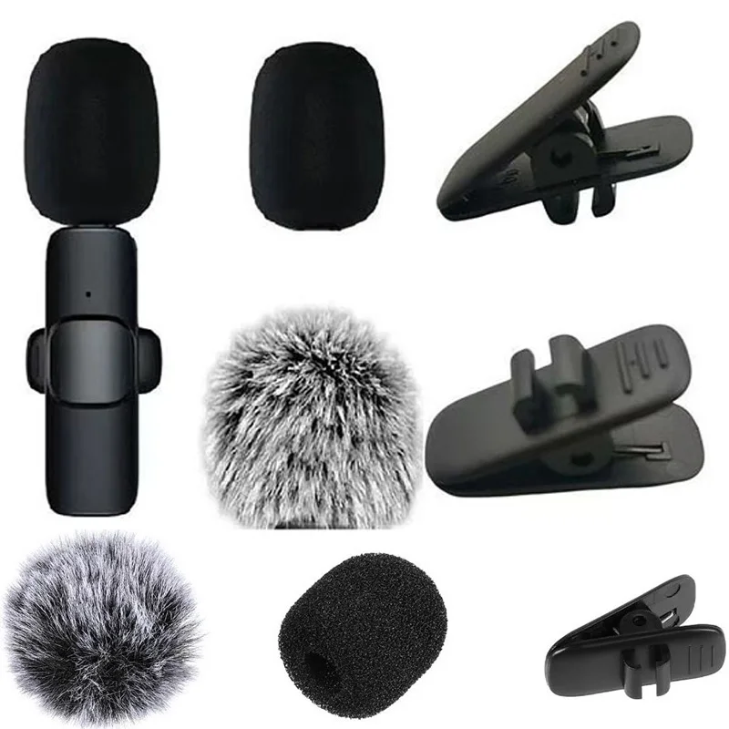 Lot de 9 protections en mousse pour micro-cravate, anti-pop, accessoires pour microphone MKFPJ02