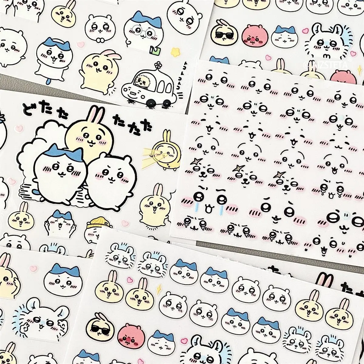 Chiikawa cristal transferência adesivo copo hachiware usagi adesivo diy à prova dwaterproof água e resistente a riscos dos desenhos animados diy adesivo criativo