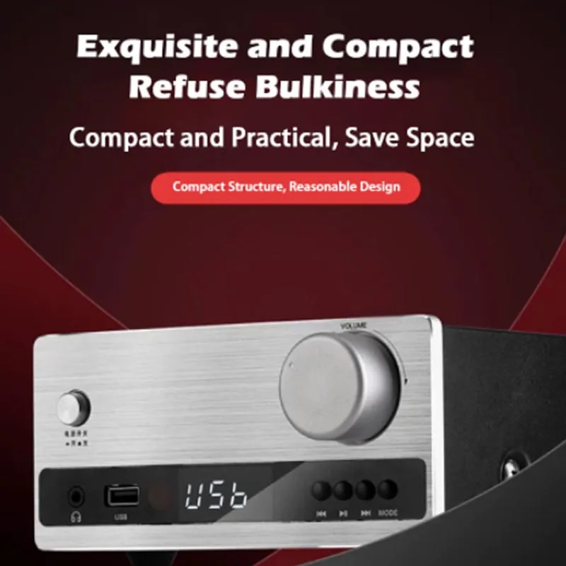 Amplificatore di potenza audiofilo Bluetooth 5.0 192K/32BIT Amplificatore HIFI digitale senza perdita BD3490FV Chip digitale USB Riproduzione senza perdita