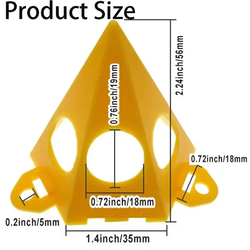 Imagem -02 - Mini Triângulo Paint Pads Pyramid Stands Grupo Suporte para Carpintaria Pintura Spray Suporte Bloco de Almofada Ferramenta Auxiliar 10 Pcs