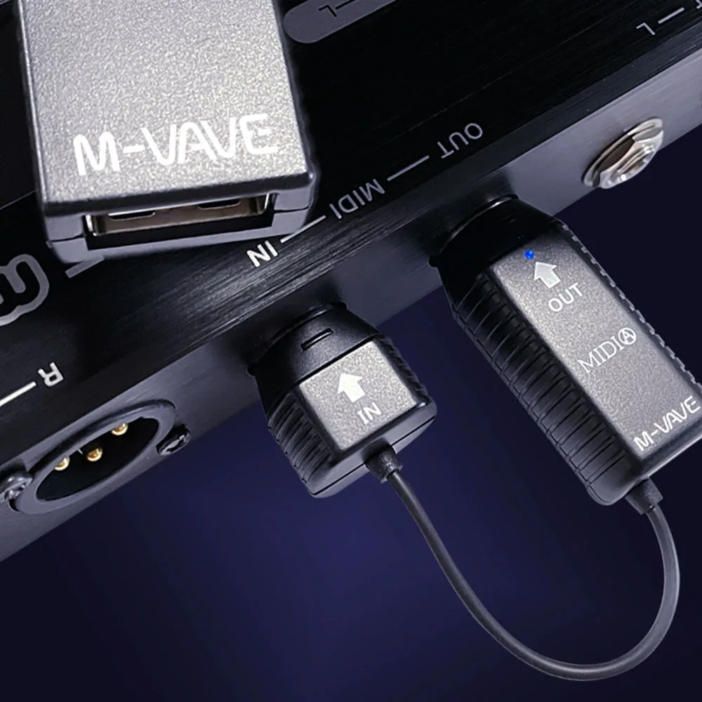 Interfejs systemu bezprzewodowego M-Vave Ms1 Midi Mini bezprzewodowa transmisja System MIDI Adapter bezprzewodowy Obsługa Plug and Play