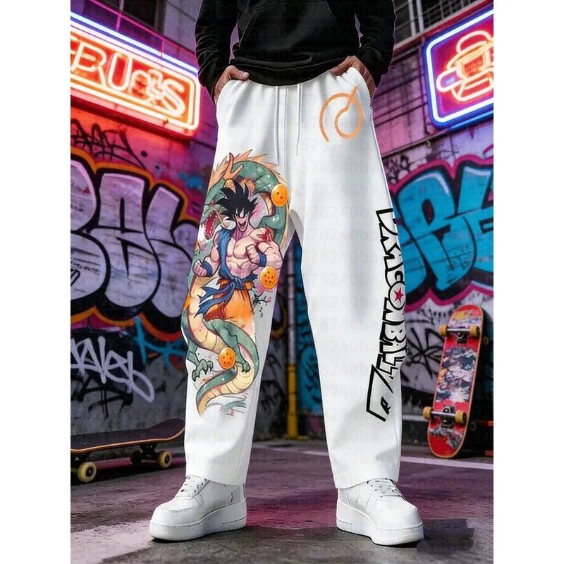 2026 Dragon Ball Goku Style Super Coole 3D-Druck High Street Style Loose Fit Anime Sport Freizeit Comic Convention Hose